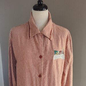 Disney Red and White Checkered Shirt